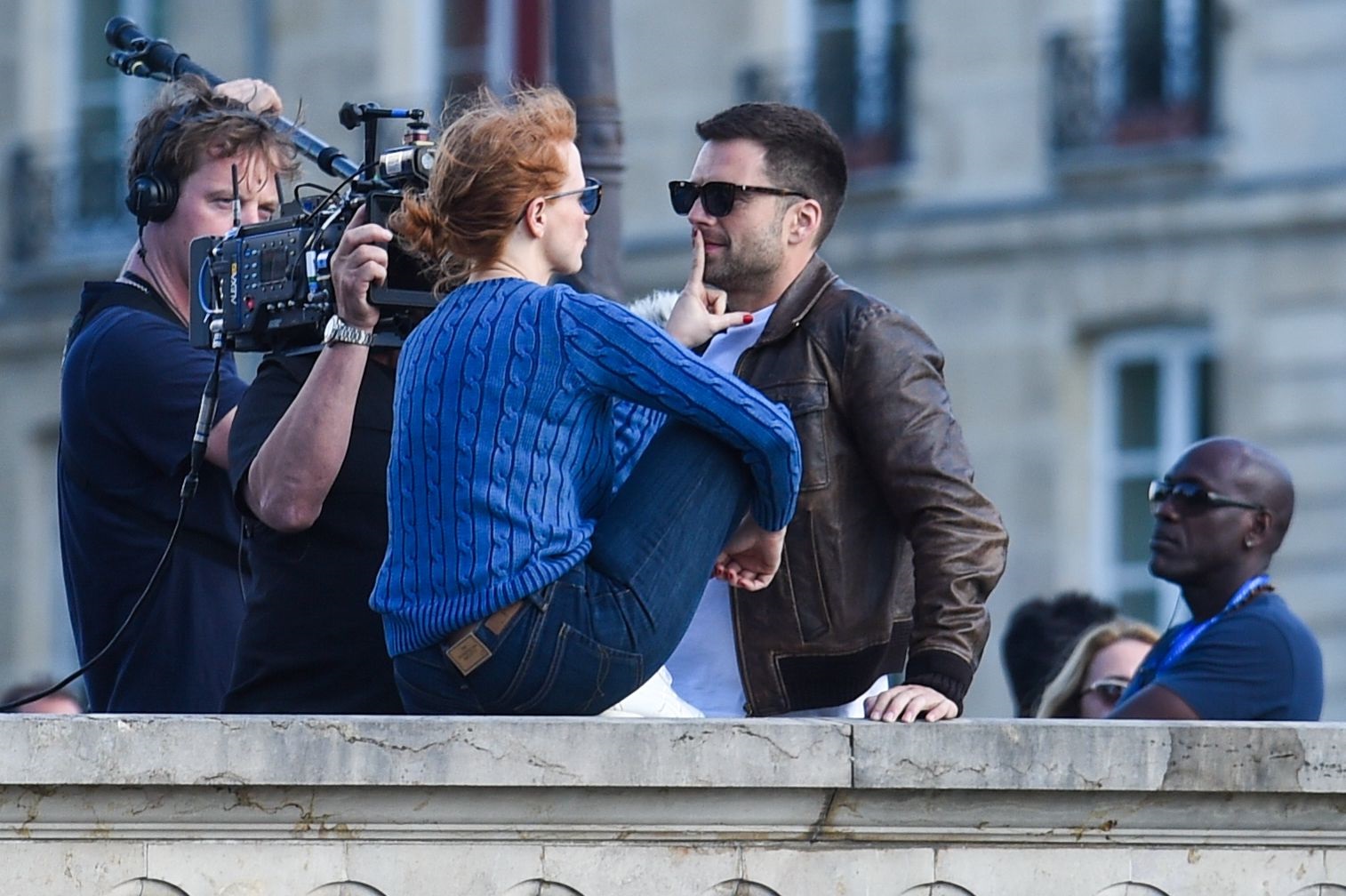 Jessica Chastain On The Sets Of 355 In Paris