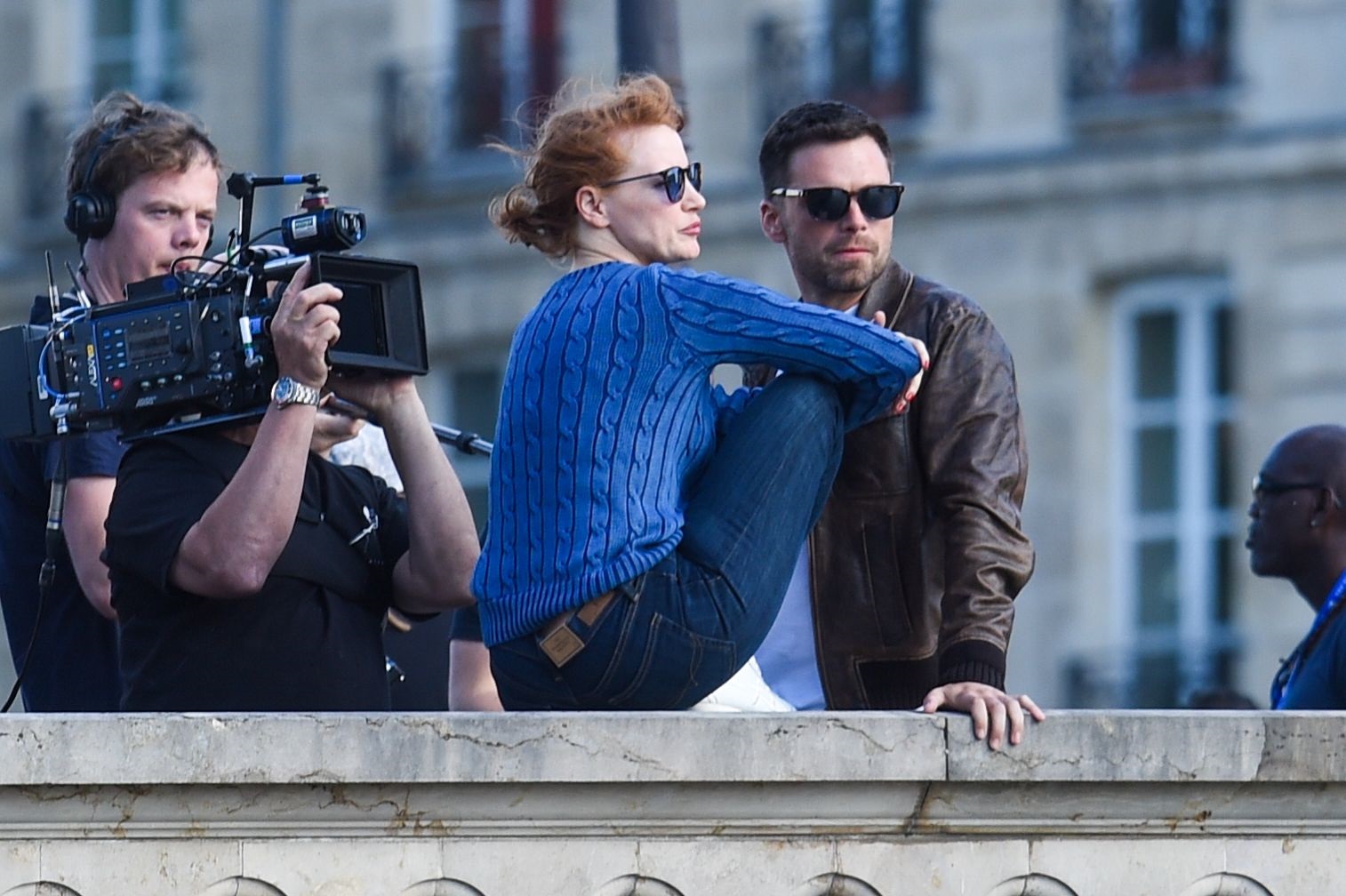 Jessica Chastain On The Sets Of 355 In Paris