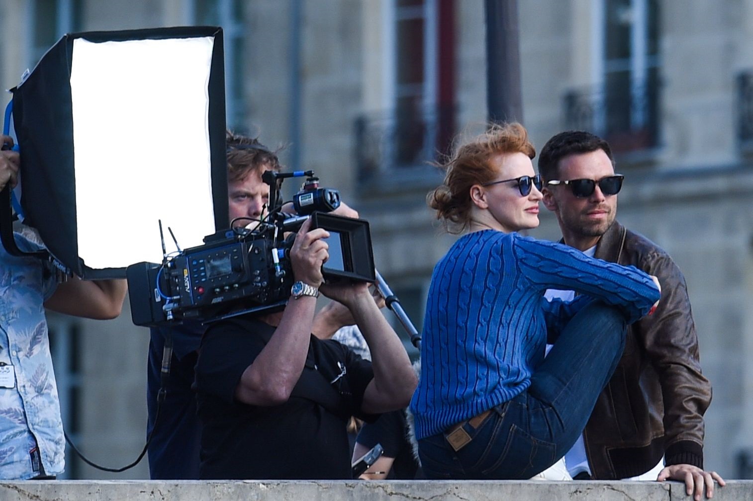 Jessica Chastain On The Sets Of 355 In Paris