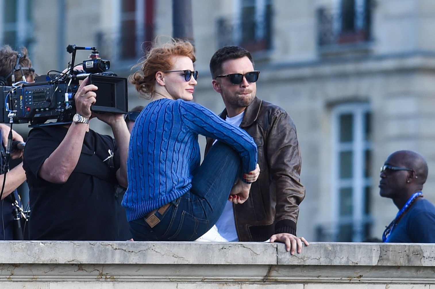 Jessica Chastain On The Sets Of 355 In Paris