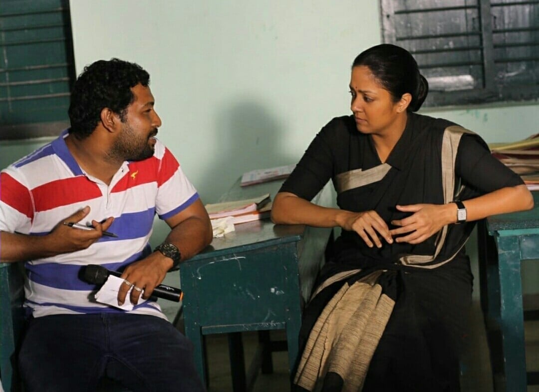 Jyothika In Raatchasi Working Stills