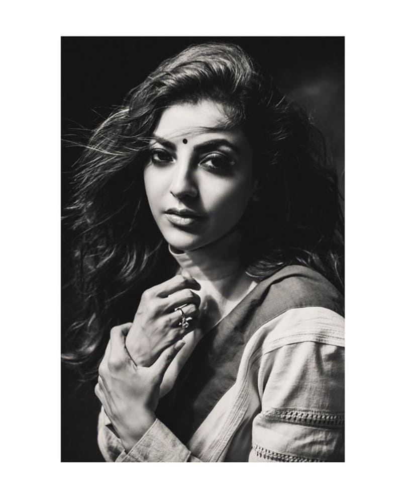 Kajal Aggarwal B&W Shoot