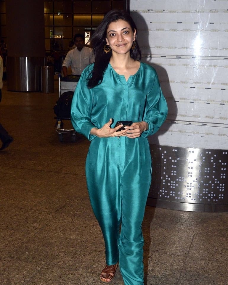 Kajal Aggarwal Compilation Of Photos At Airport