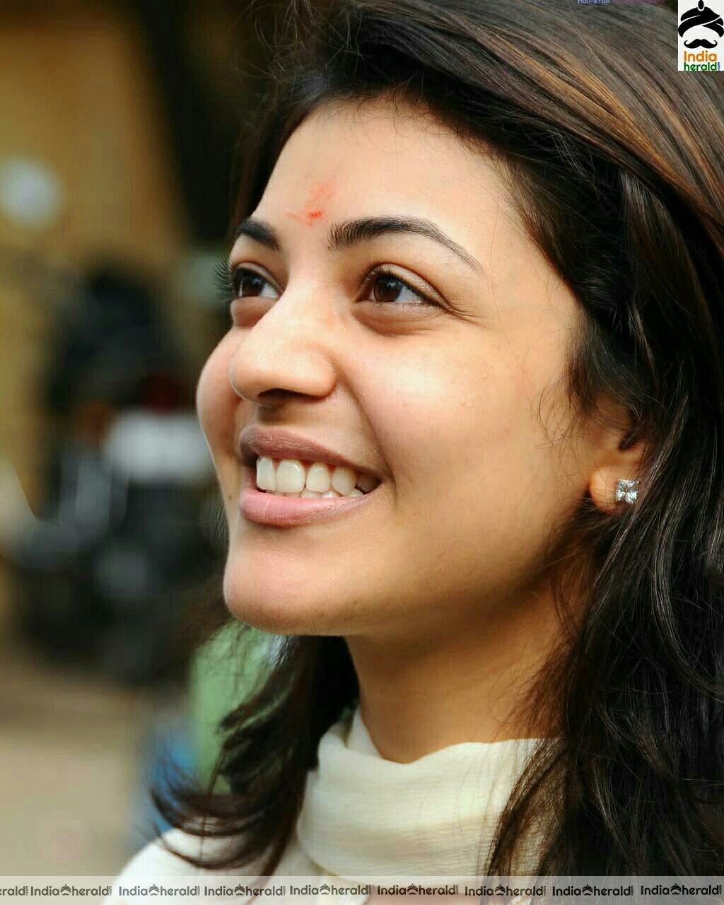 Kajal Aggarwal cute and gorgeous and angelic in white
