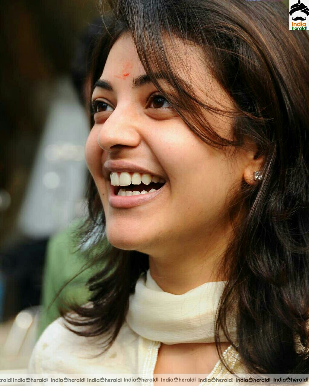 Kajal Aggarwal cute and gorgeous and angelic in white