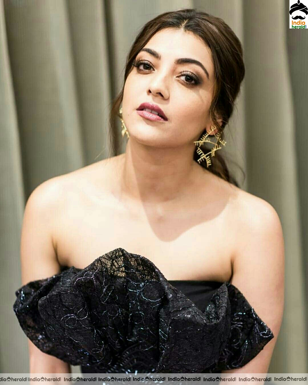 Kajal Aggarwal Cute Black and White Photoshoot