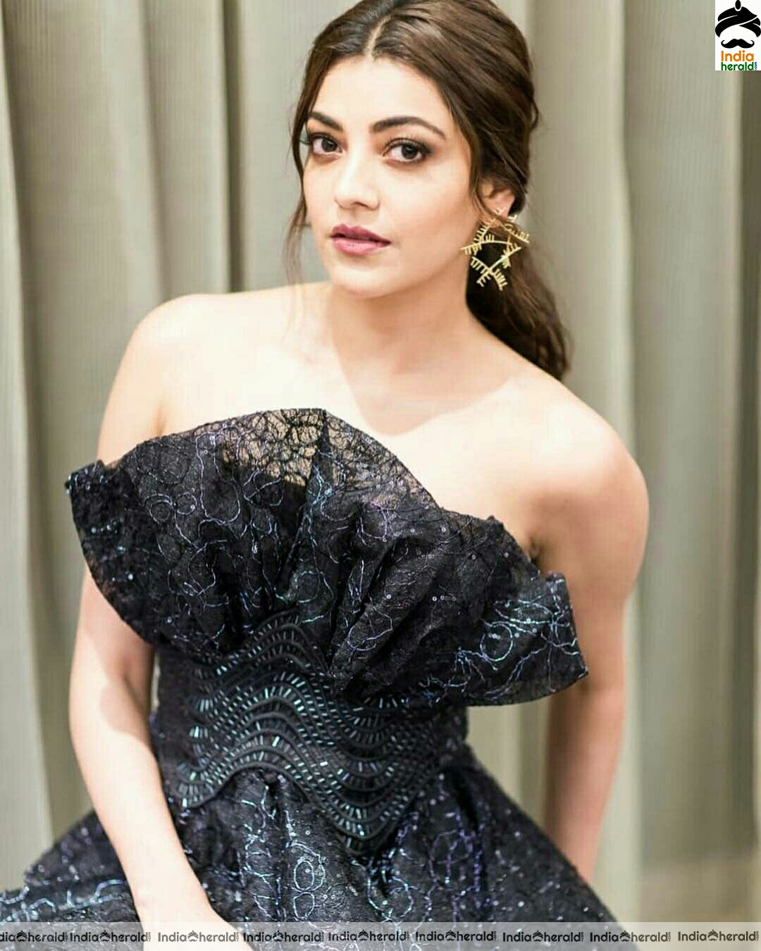 Kajal Aggarwal Cute Black and White Photoshoot