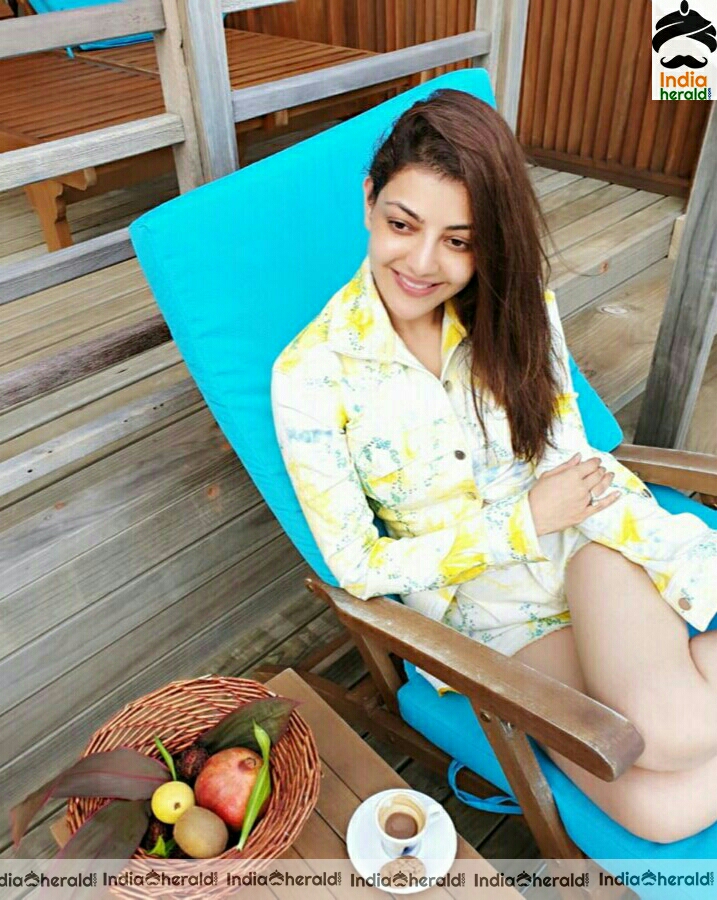 Kajal Aggarwal does samosa in her quarantine