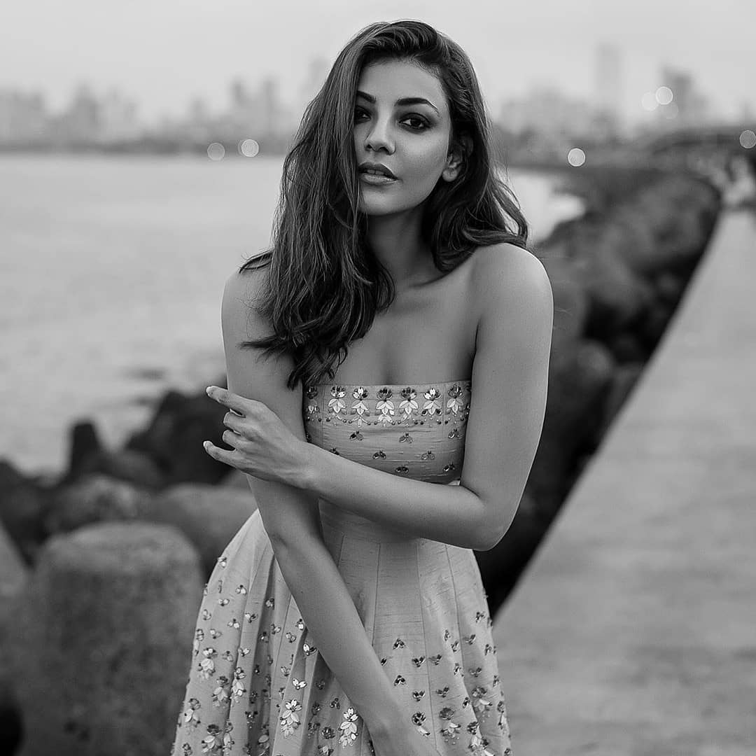 Kajal Aggarwal Enjoying Mumbai By Dawn