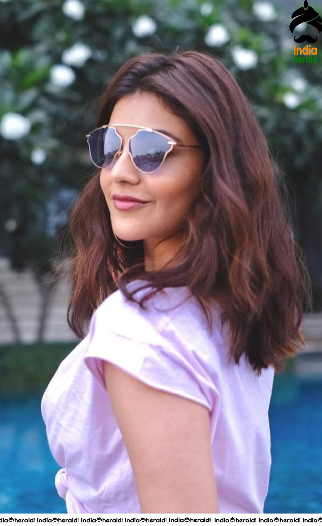Kajal Aggarwal Hottest Midriff Navel and Cleavage Exposing Hot Photos Collection Set 4