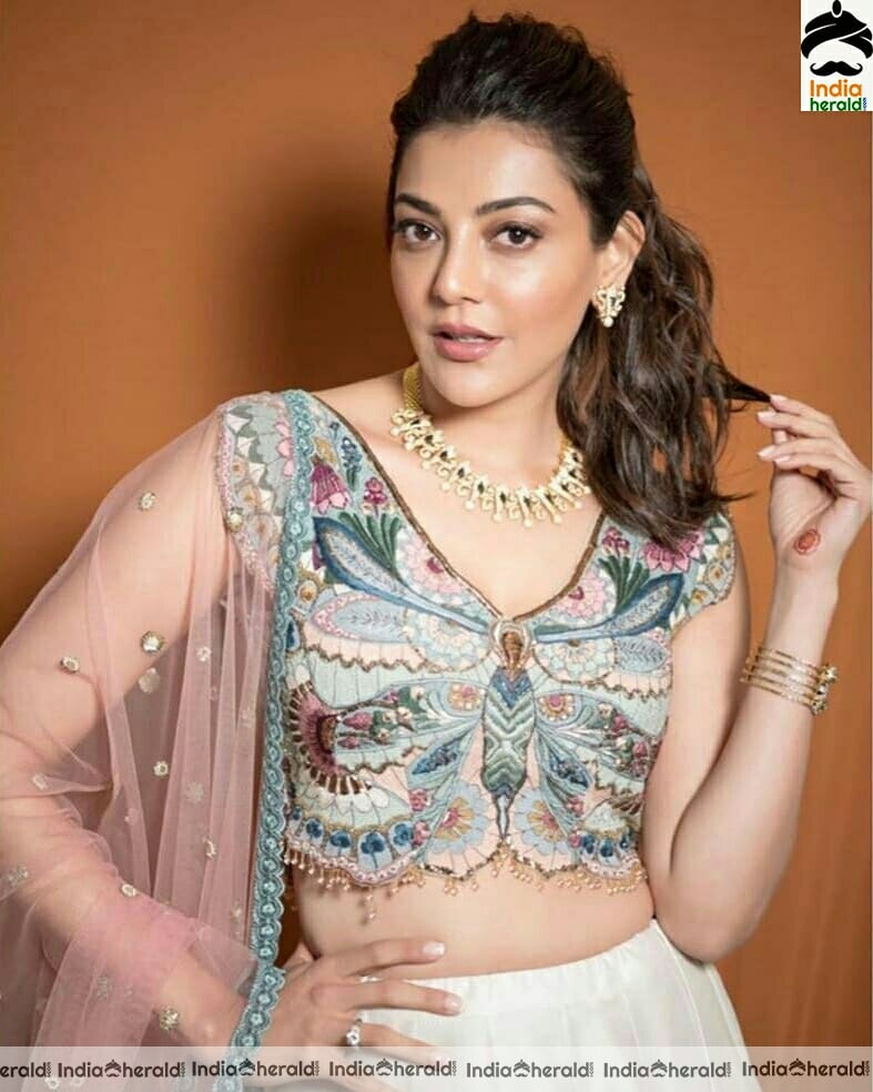 Kajal Aggarwal latest Cute Butterfly Top Stills
