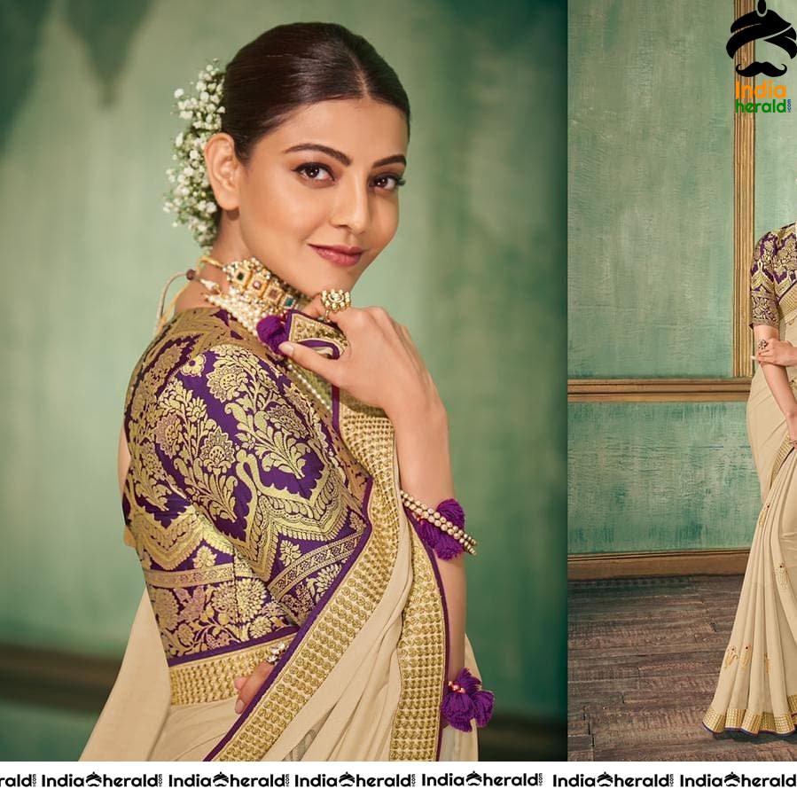 Kajal Aggarwal Looking So Gorgeous in Latest Saree Photoshoot