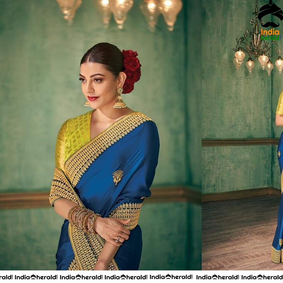 Kajal Aggarwal Looking So Gorgeous in Latest Saree Photoshoot