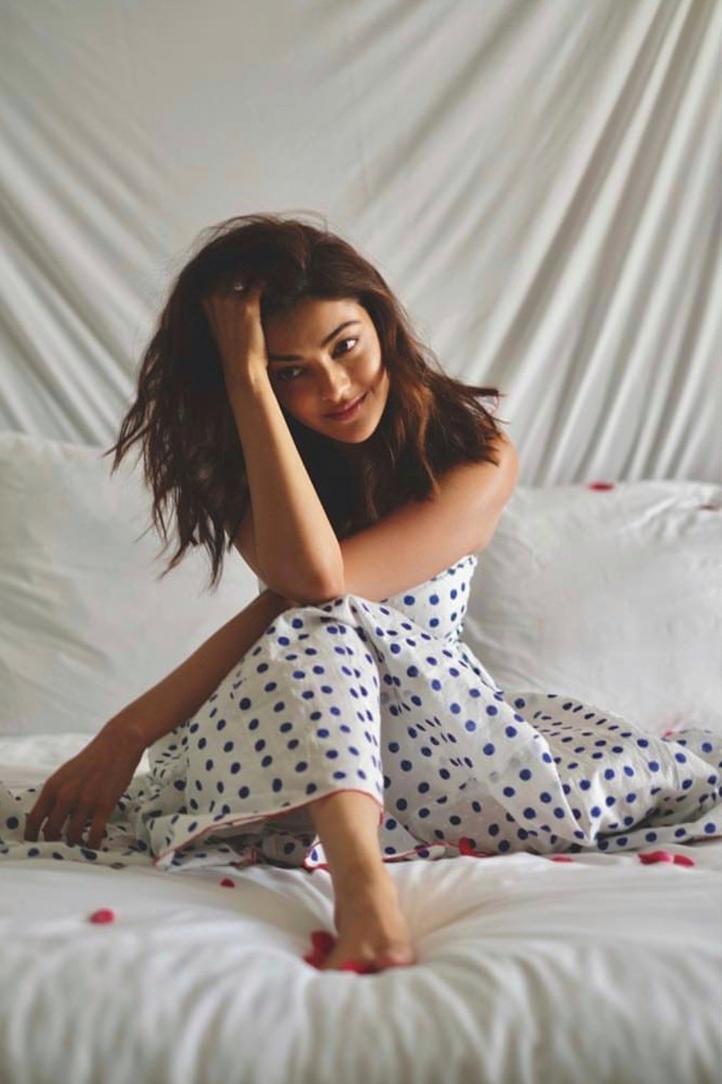 Kajal Aggarwal Shown in Polka Dotted Frock