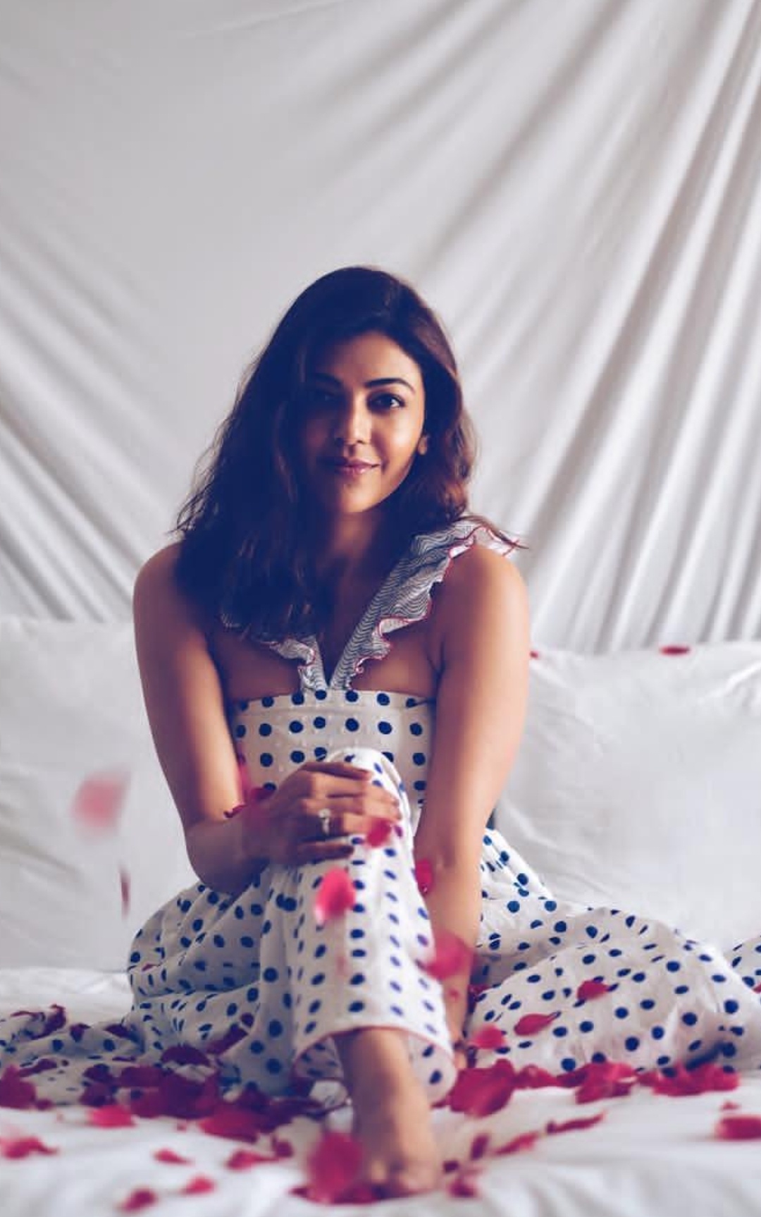 Kajal Aggarwal Shown in Polka Dotted Frock