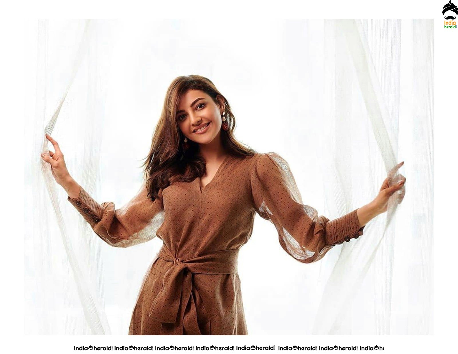 Kajal Aggarwal Unseen Photos in Bathrobe