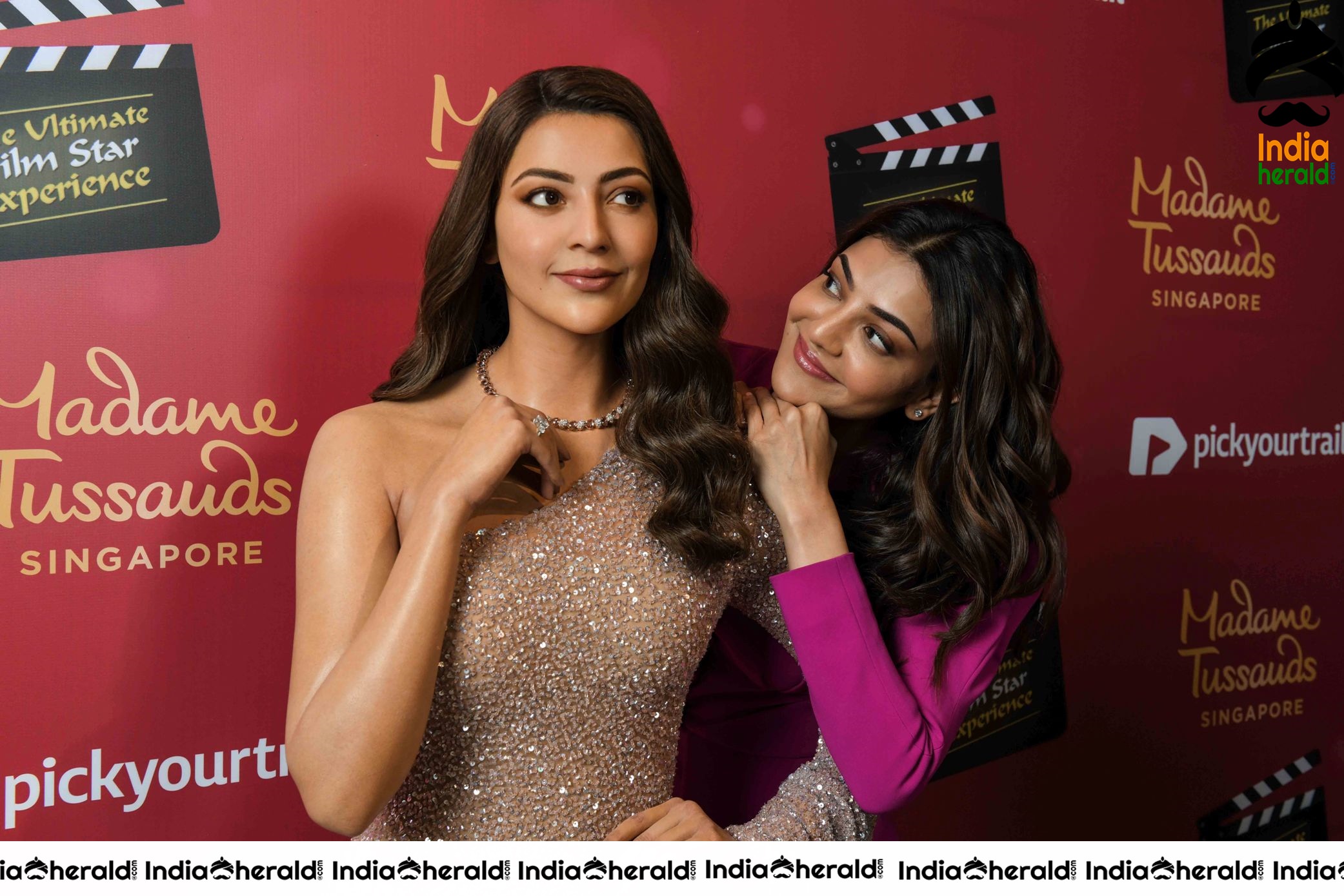 Kajal Aggarwal Wax Statue Launch in Singapore Madame Tussauds