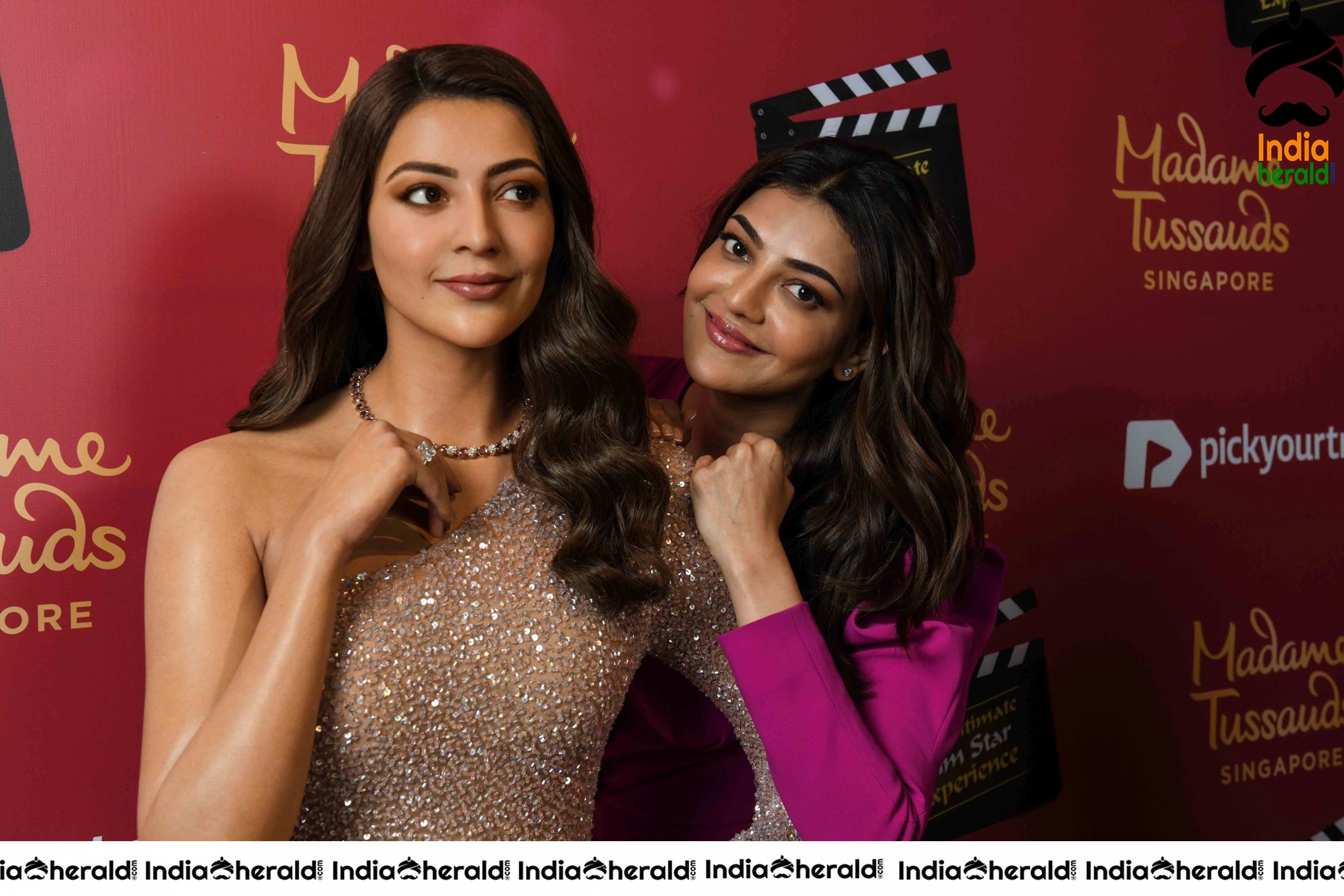 Kajal Aggarwal Wax Statue Launch in Singapore Madame Tussauds