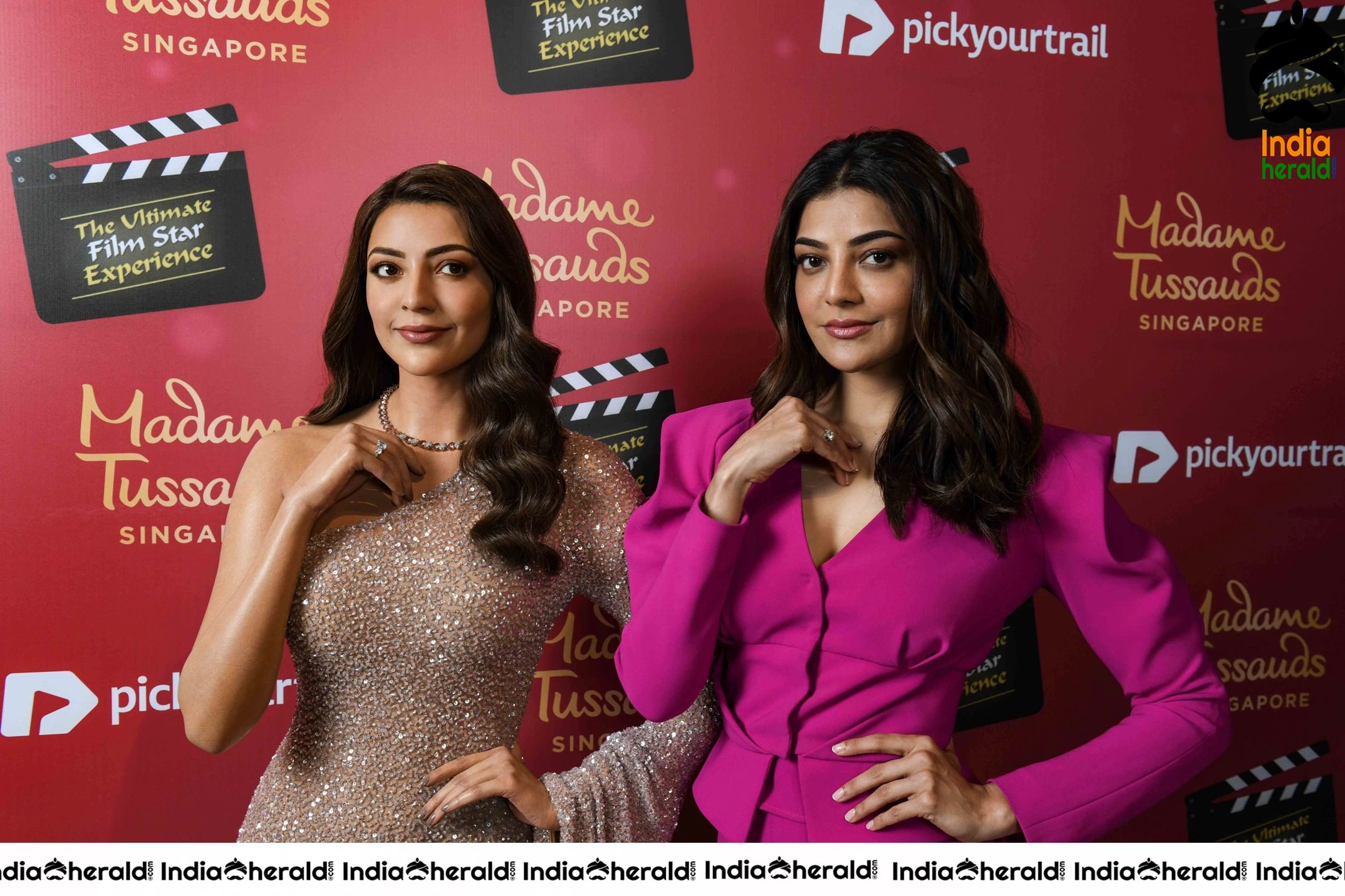 Kajal Aggarwal Wax Statue Launch in Singapore Madame Tussauds