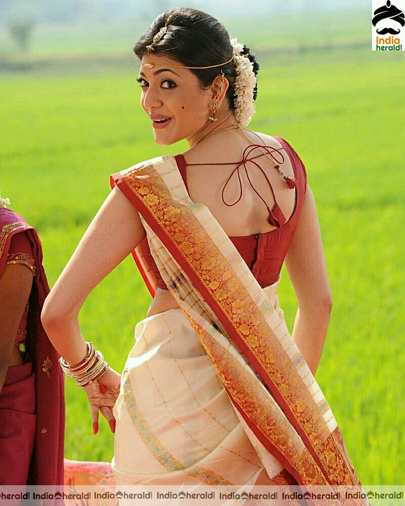 Kajal oozes glam in saree