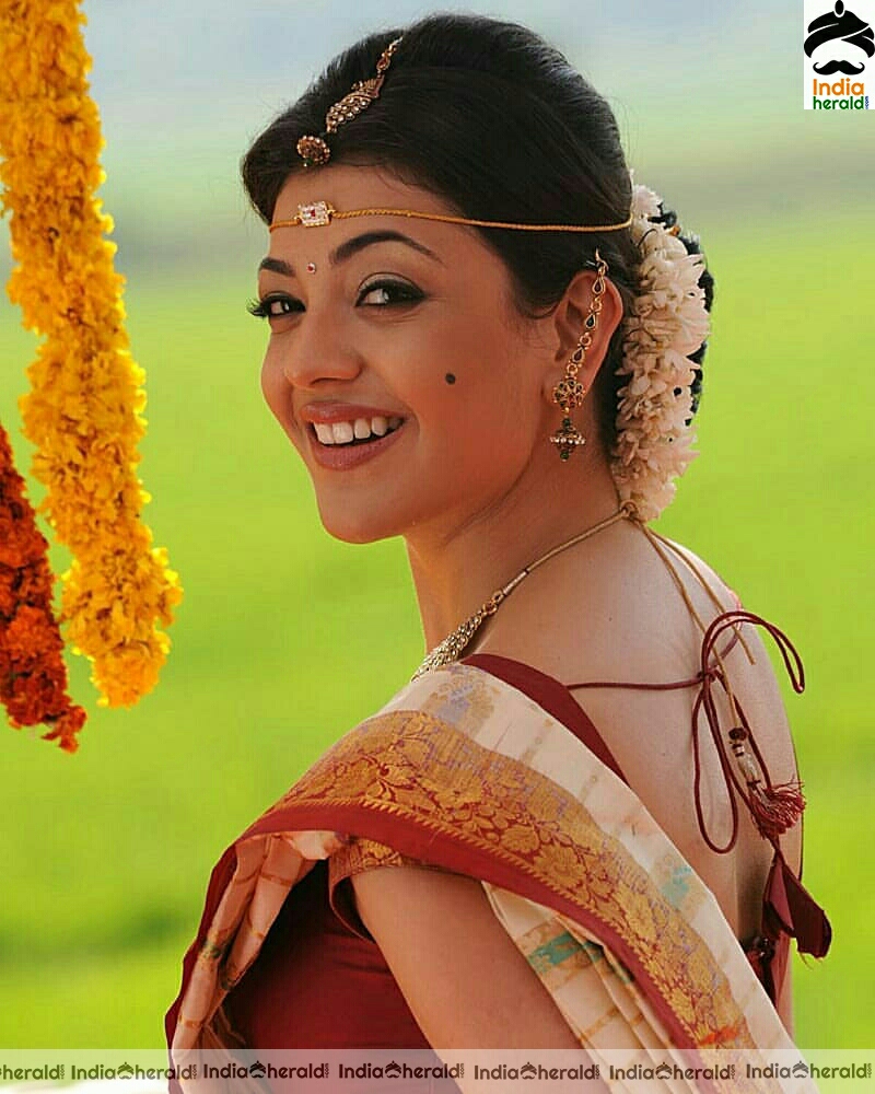 Kajal oozes glam in saree