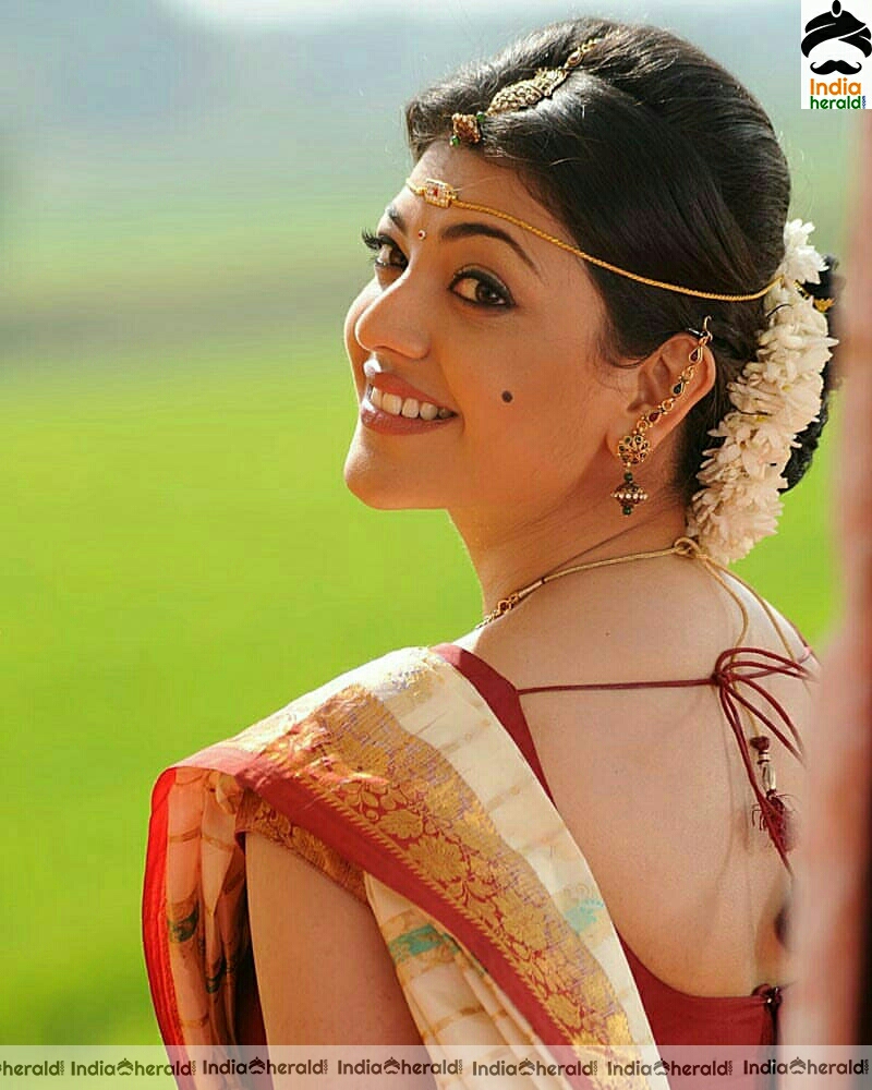 Kajal oozes glam in saree