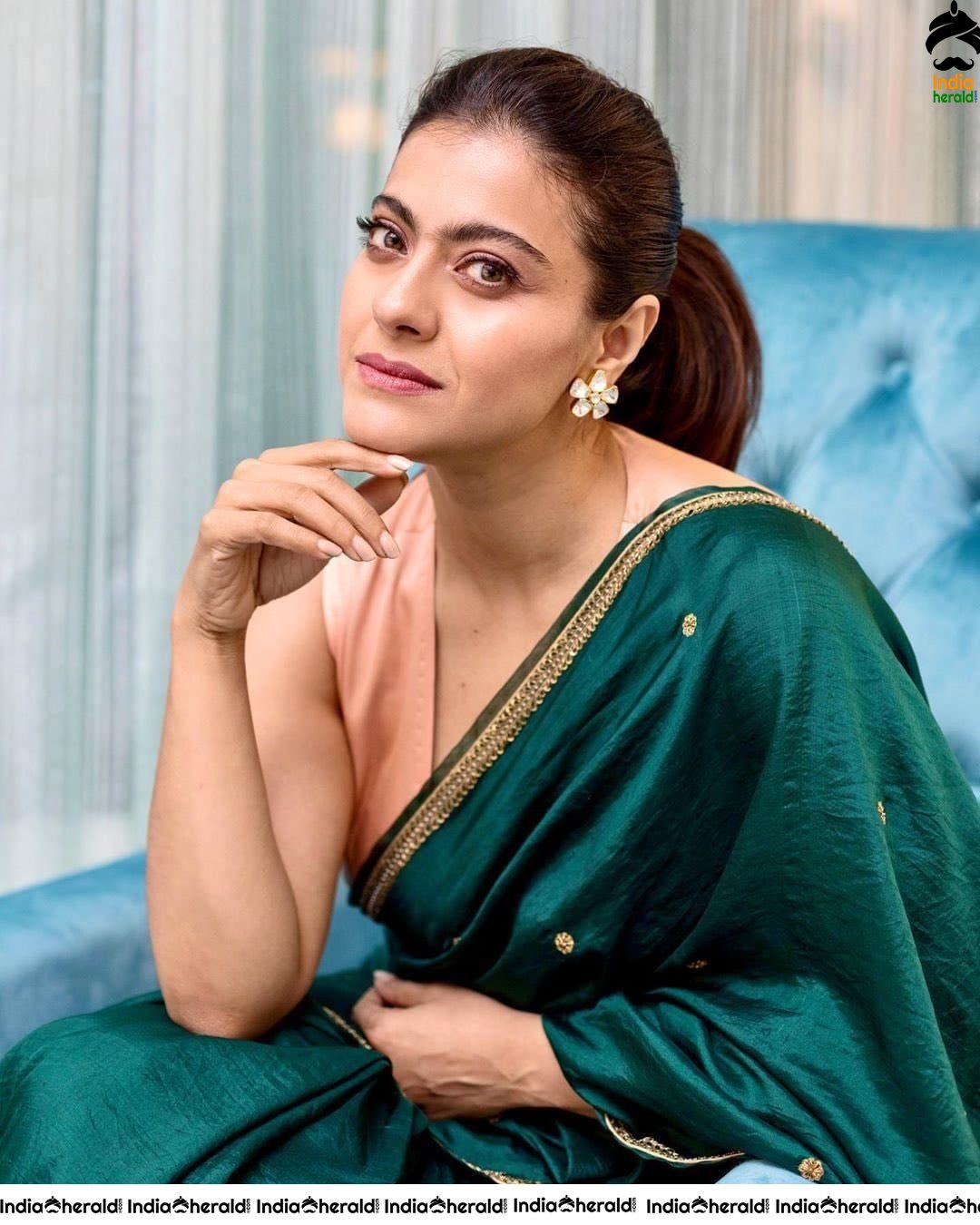 Kajol from the promotions of Tanhaji