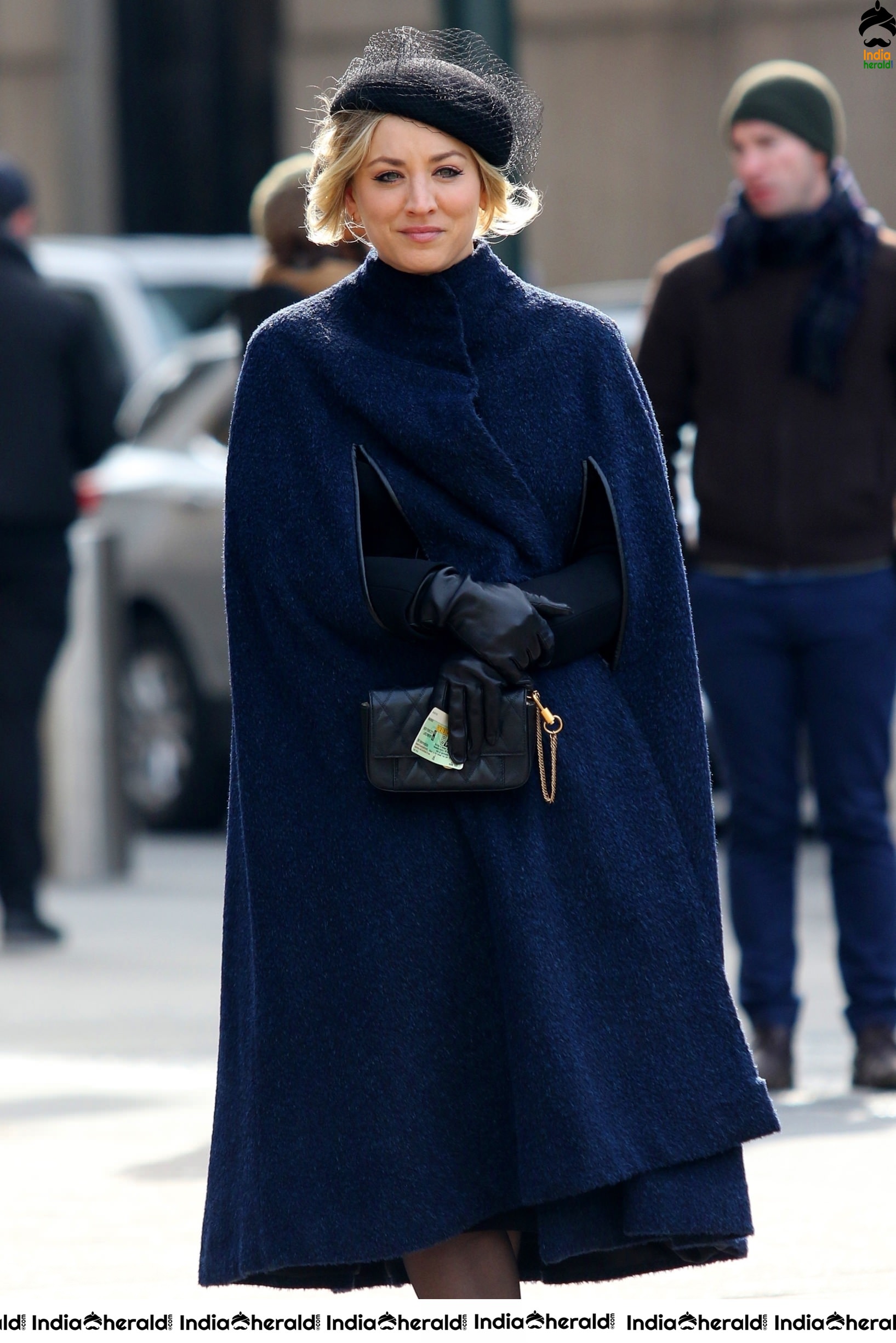 Kaley Cuoco spotted fliming of The Flight Attendant in NYC