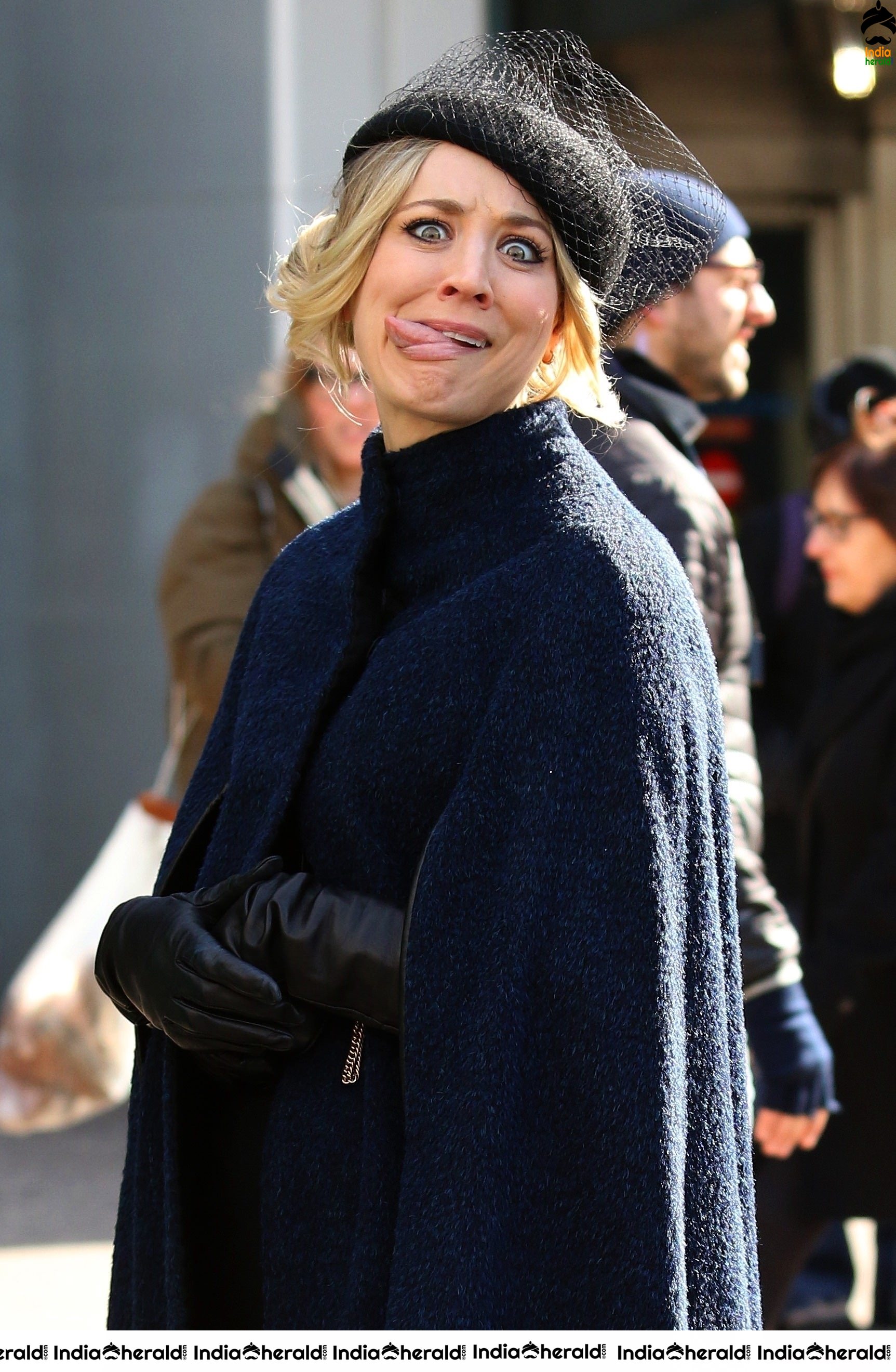 Kaley Cuoco spotted fliming of The Flight Attendant in NYC