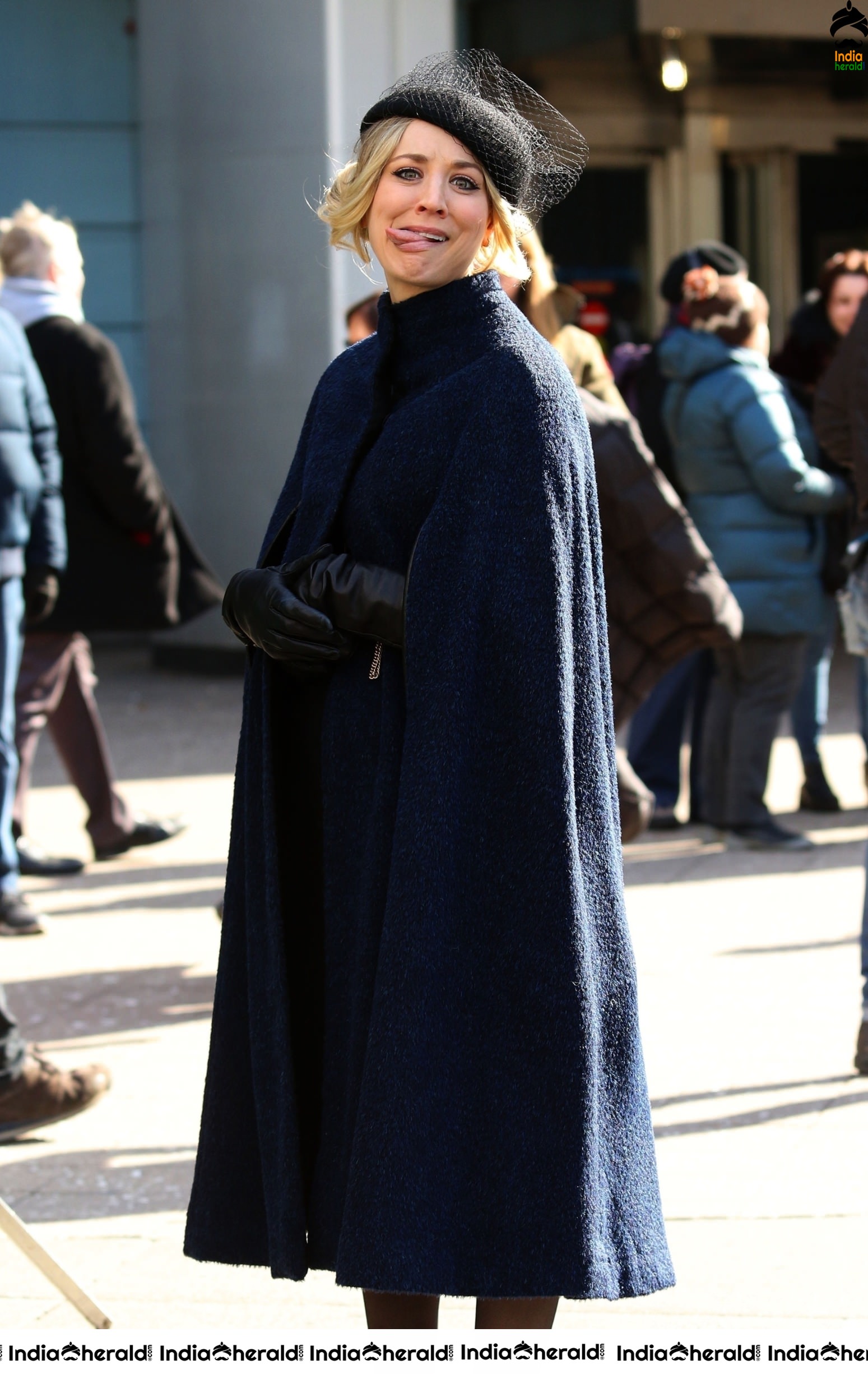 Kaley Cuoco spotted fliming of The Flight Attendant in NYC