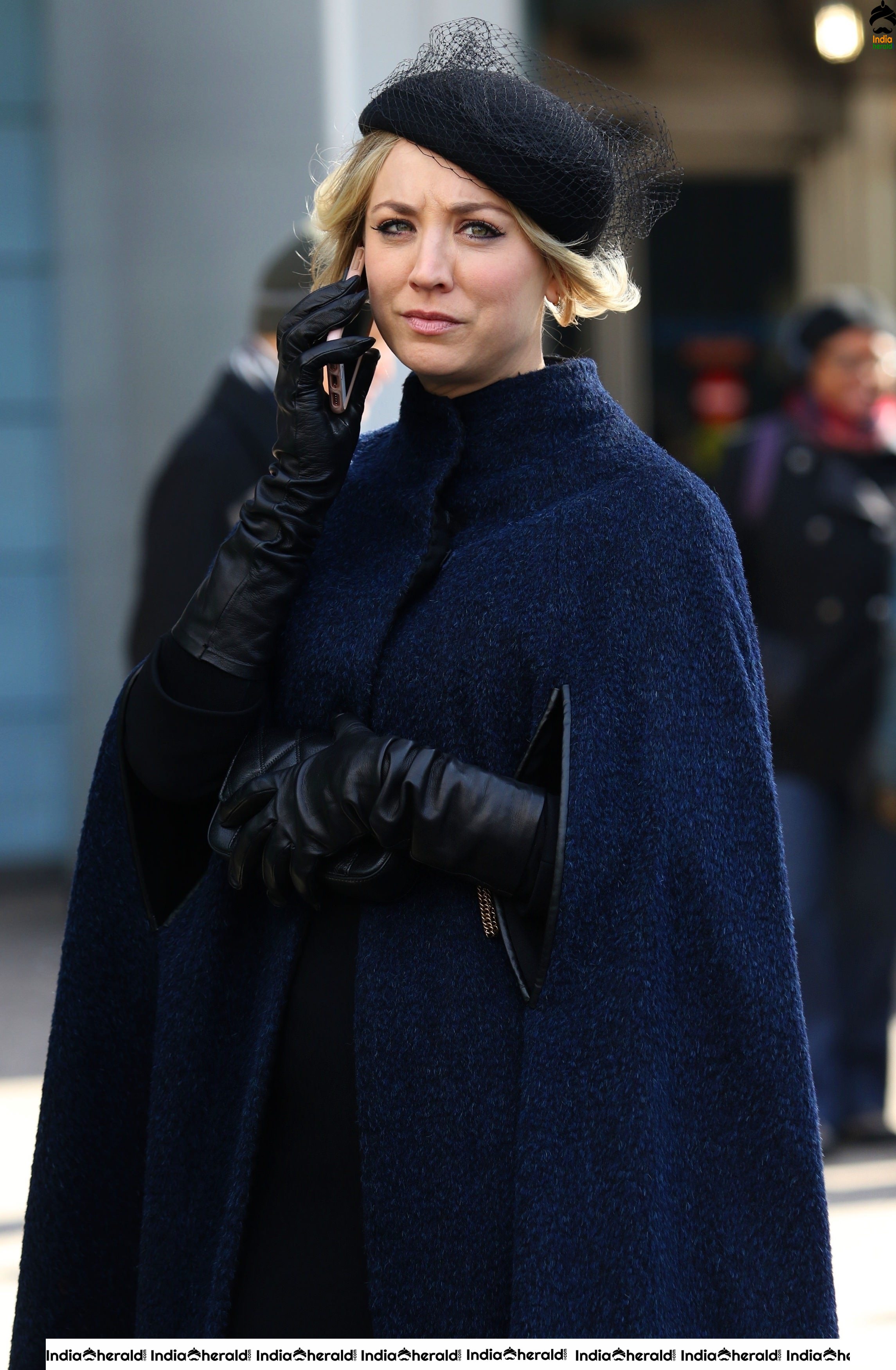 Kaley Cuoco spotted fliming of The Flight Attendant in NYC