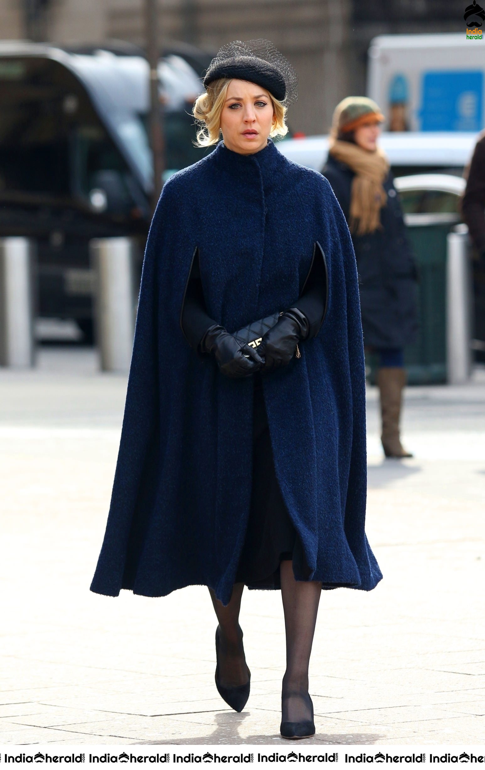 Kaley Cuoco spotted fliming of The Flight Attendant in NYC