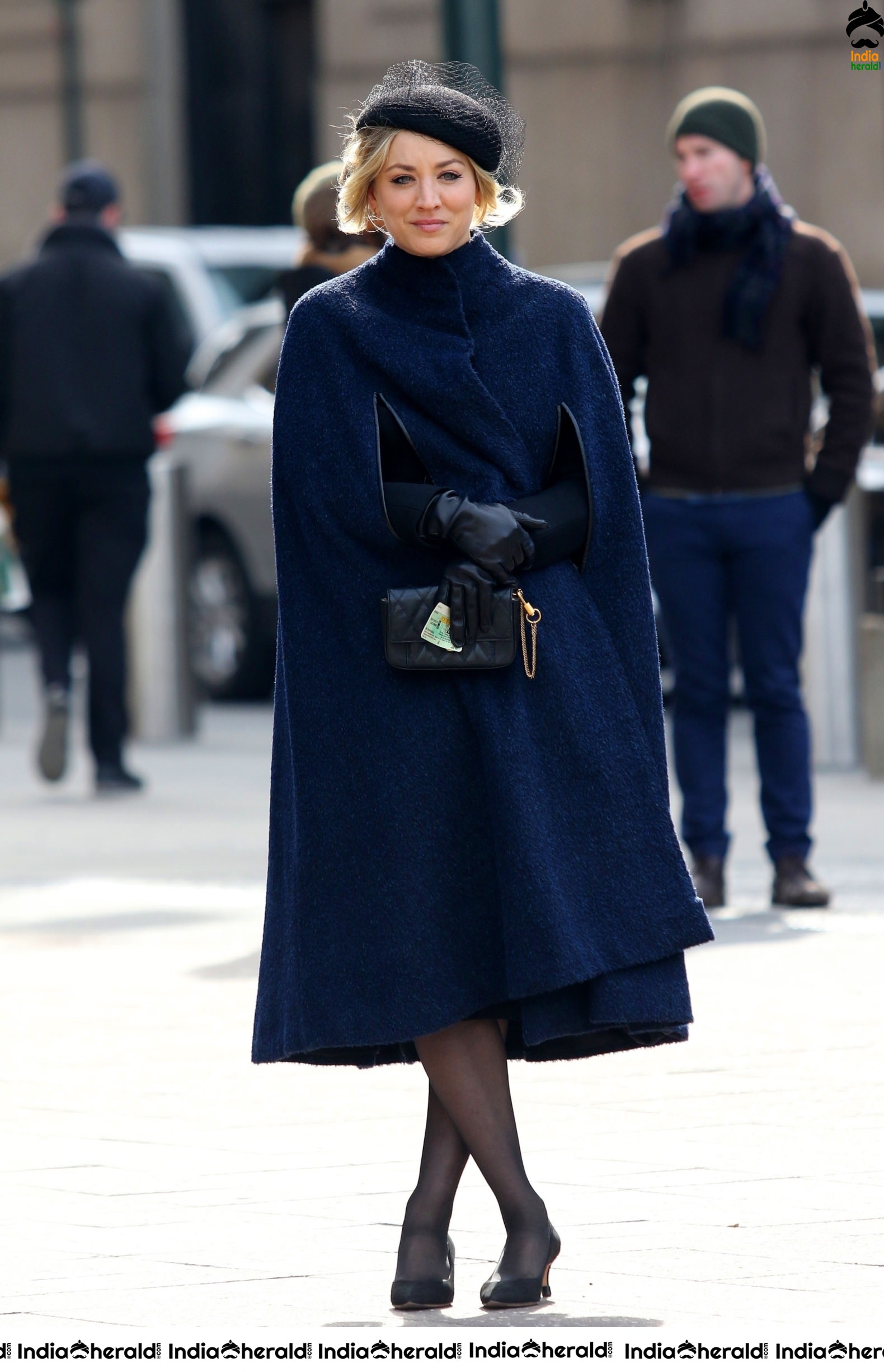 Kaley Cuoco spotted fliming of The Flight Attendant in NYC