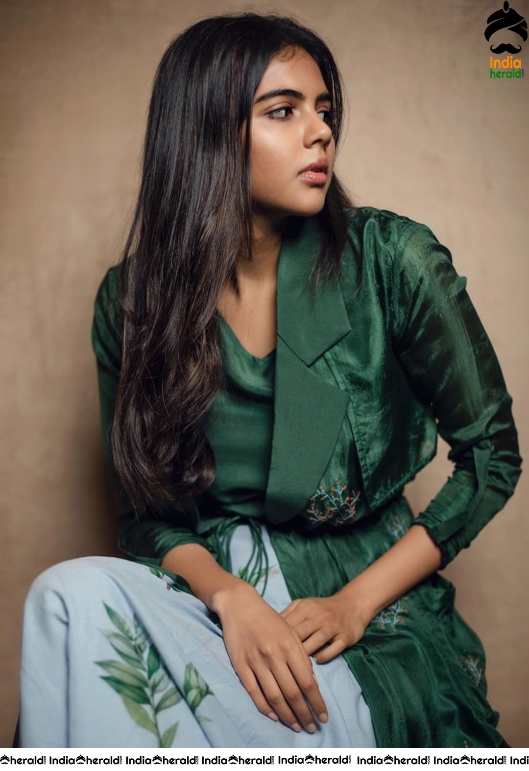 Kalyani Priyadarshan from the promotions of her debut Tamil flick Hero