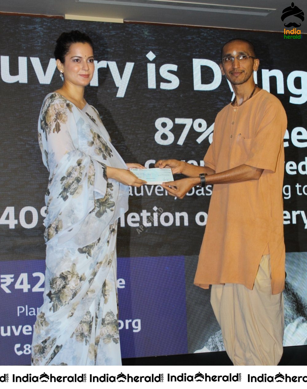 Kangana Ranaut At Cauvery Calling Campaign Set 2