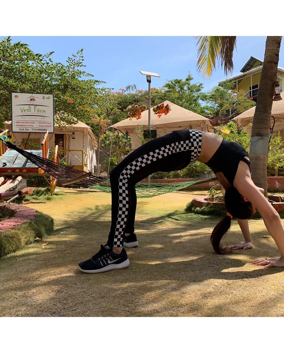 Kangna Sharma Showing Her Yoga Skills