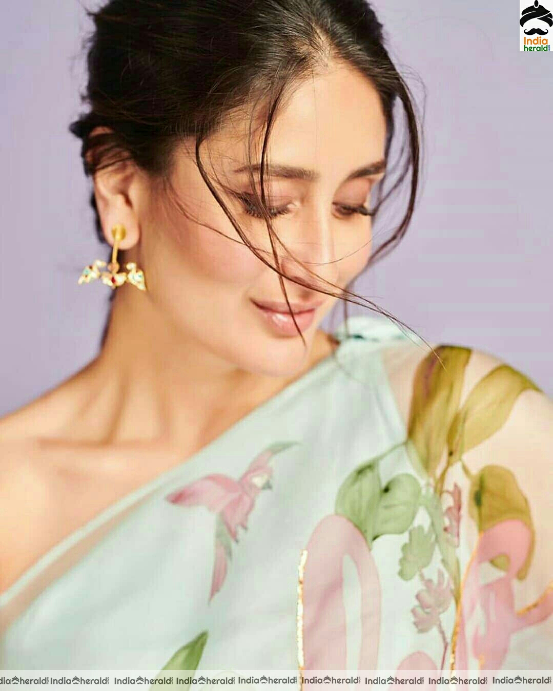Kareena Kapoor Hot Transparent Sleeveless Blouse Saree Stills