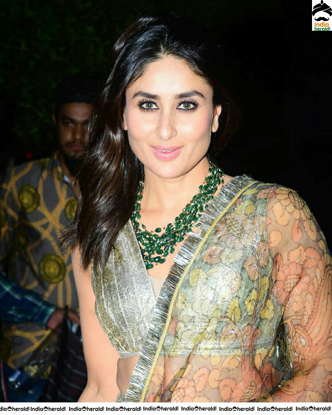 Kareena Kapoor Seducing In Transparent Saree Alike Dress