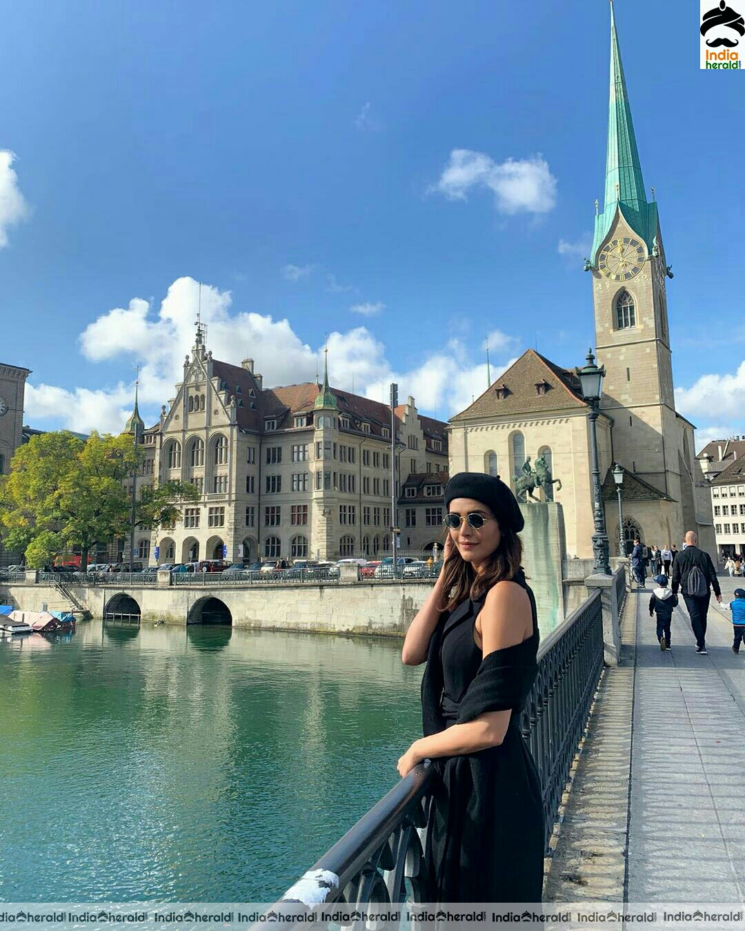 Karishma Tanna Cute Black Dress stills