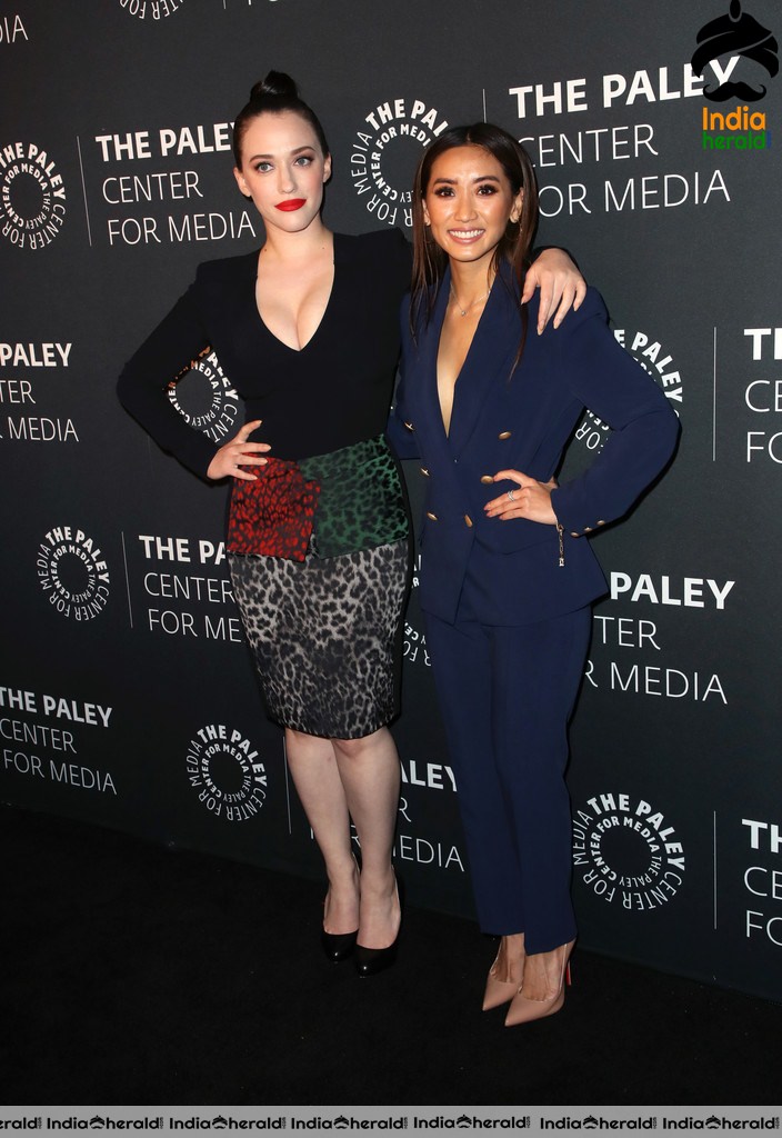 Kat Dennings Hot Cleavage Show at the Paley Honors in Beverly Hills