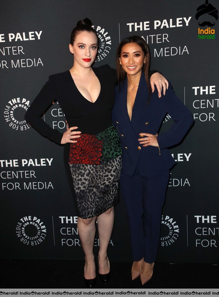 Kat Dennings Hot Cleavage Show at the Paley Honors in Beverly Hills