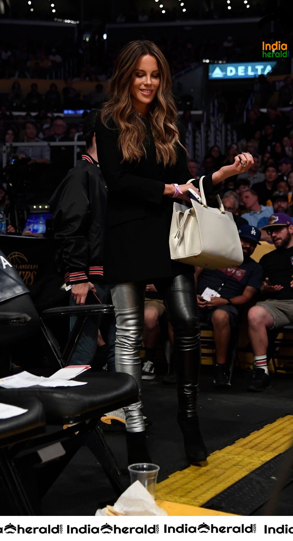 Kate Beckinsale at Miami Heat Vs LA Lakers Game Staples Center in Los Angeles Set 1