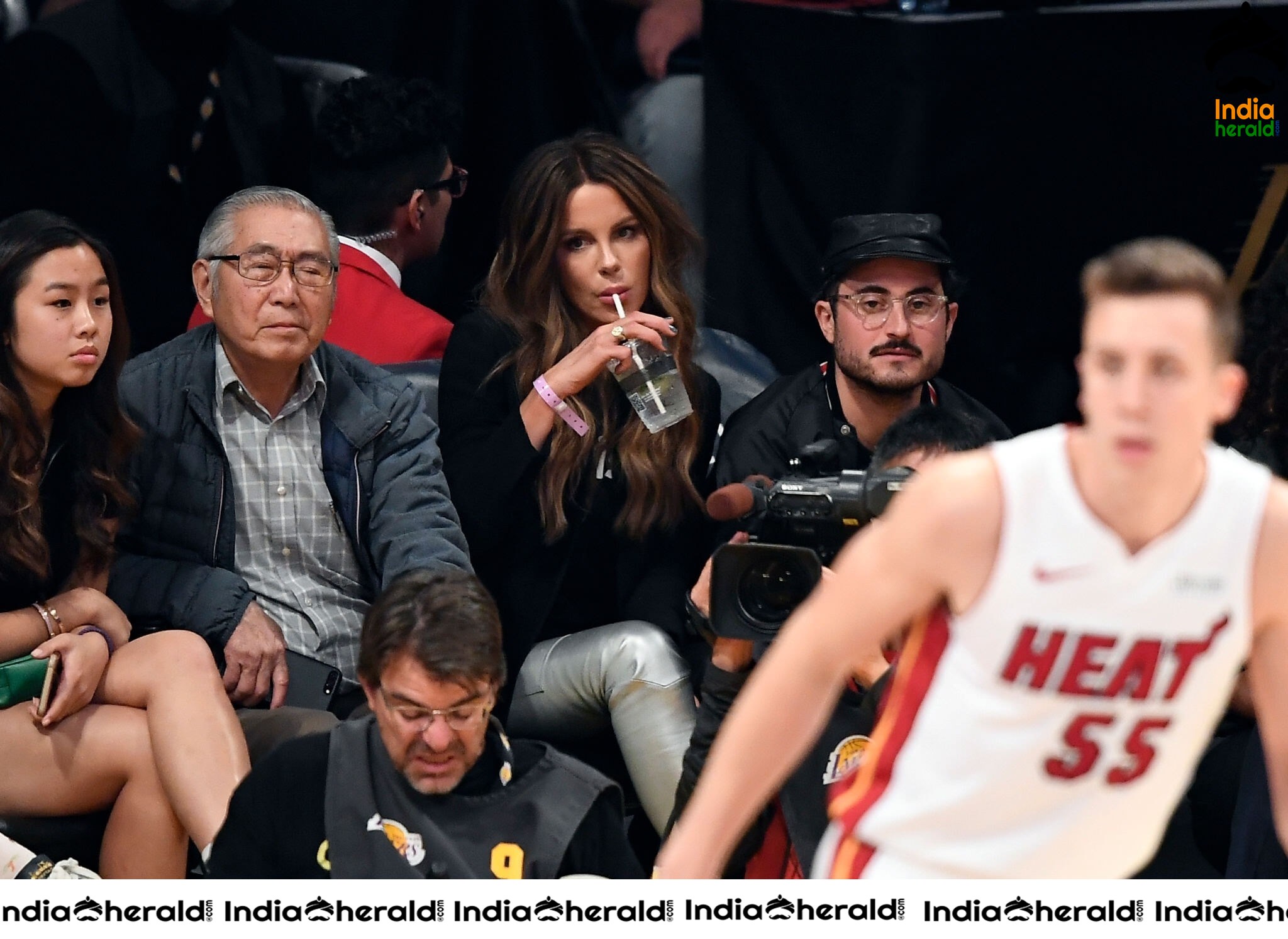 Kate Beckinsale at Miami Heat Vs LA Lakers Game Staples Center in Los Angeles Set 2