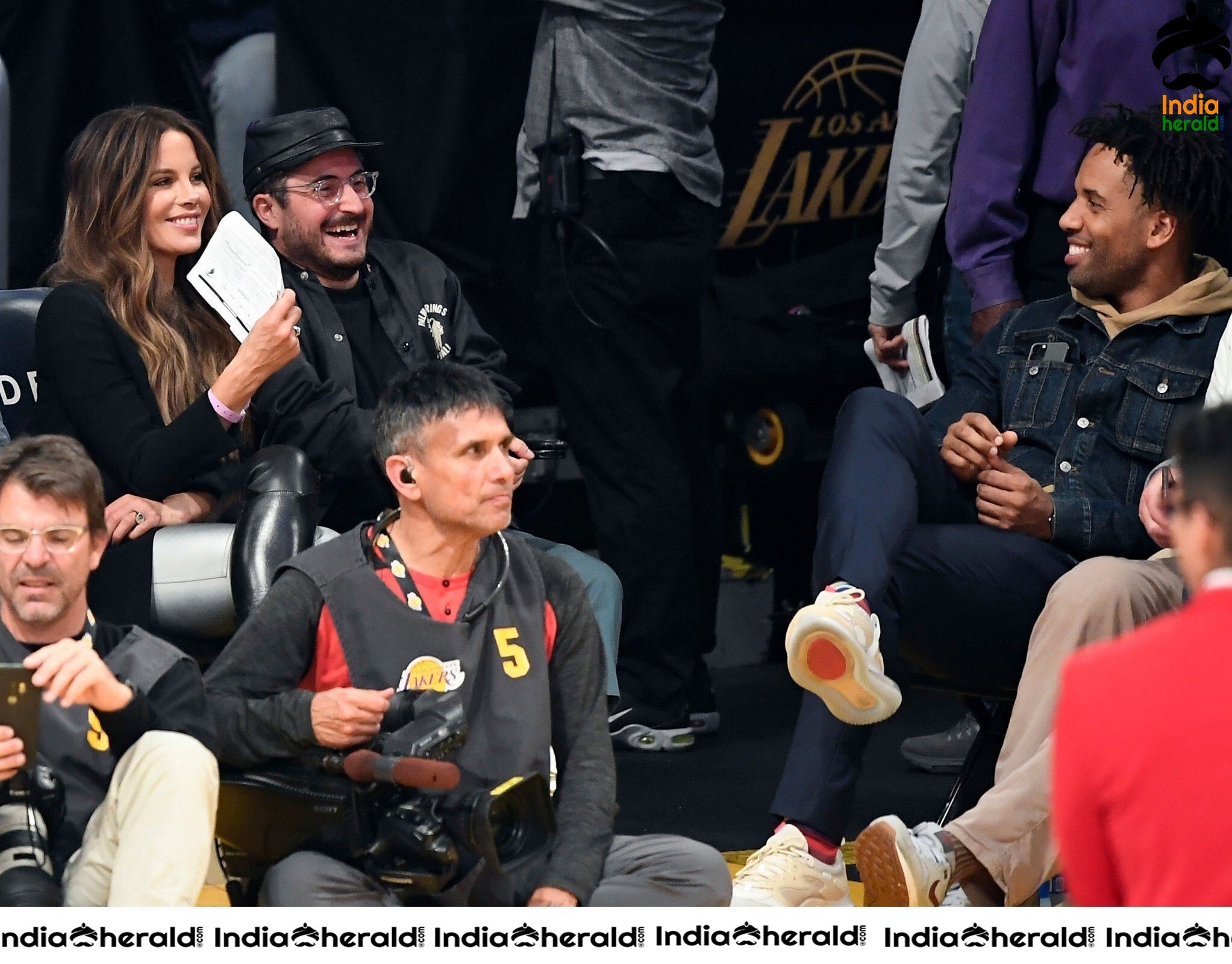 Kate Beckinsale at Miami Heat Vs LA Lakers Game Staples Center in Los Angeles Set 2