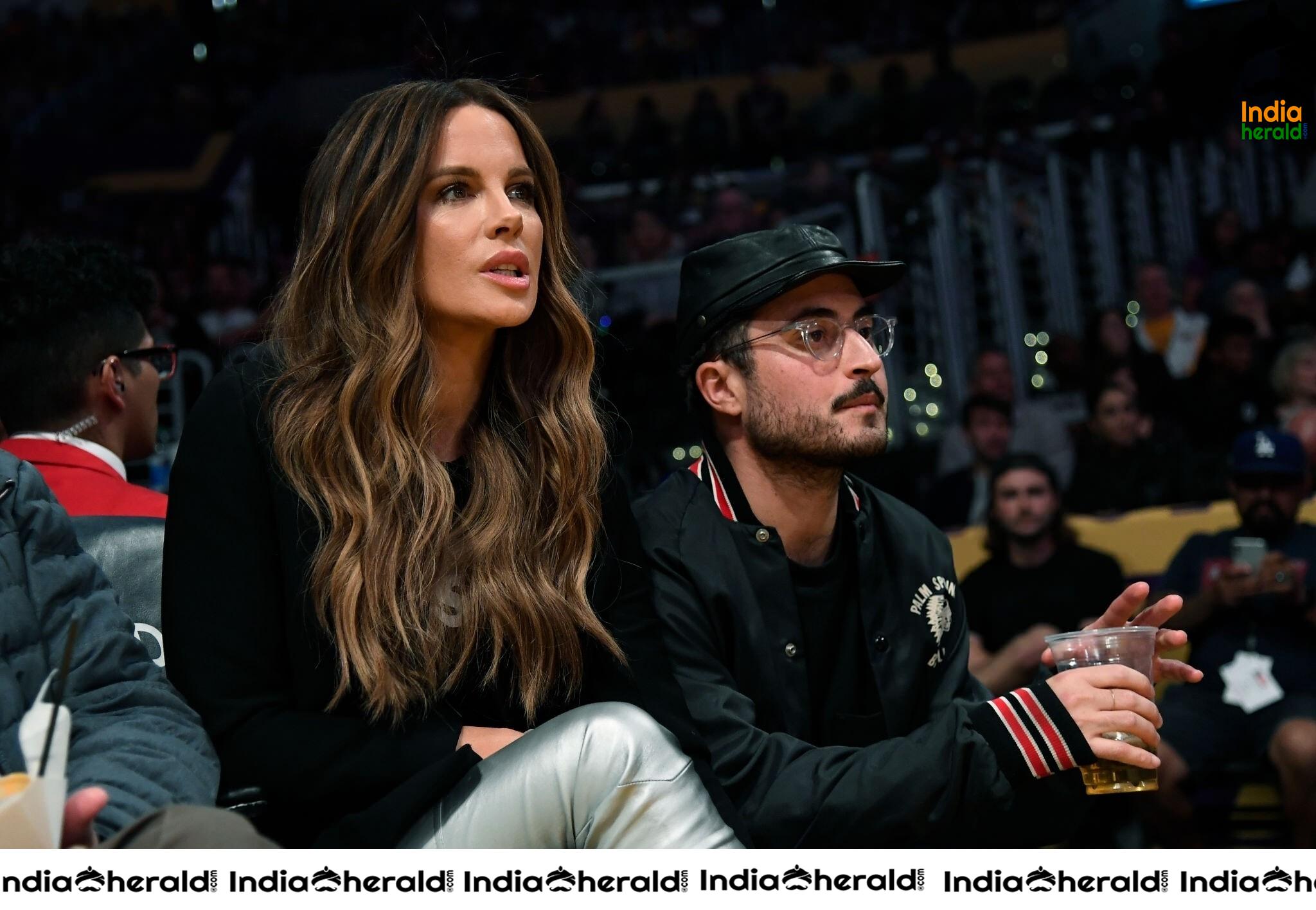 Kate Beckinsale at Miami Heat Vs LA Lakers Game Staples Center in Los Angeles Set 2