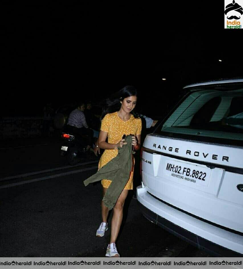 Katrina Kaif Cute In Short Yellow Frock Stills