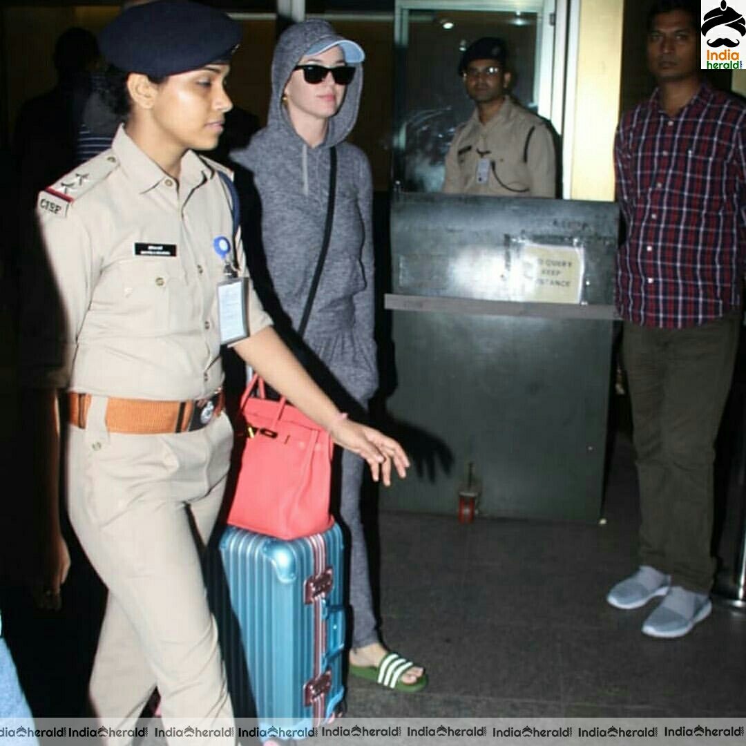 Katy perry and Hrithik Roshan Spotted At Mumbai Airport Stills