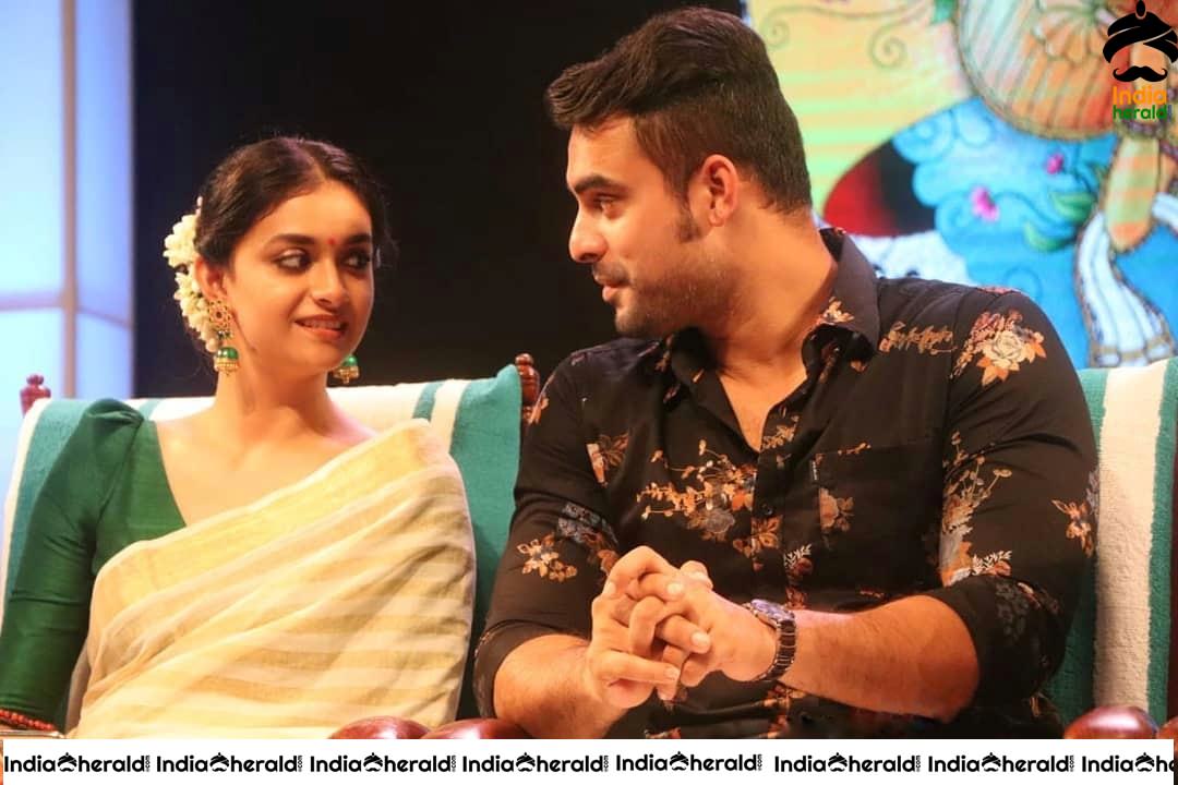 Keerthy Suresh Spotted In Malayalam Style Saree During An Event
