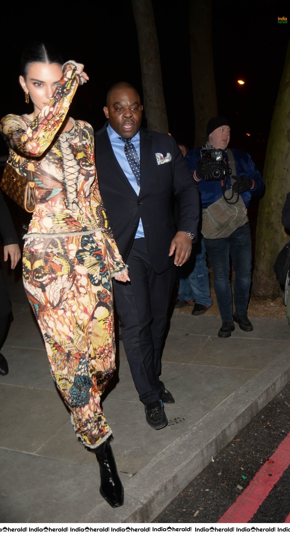 Kendall Jenner outside the LOVE Magazine party at London Fashion Week