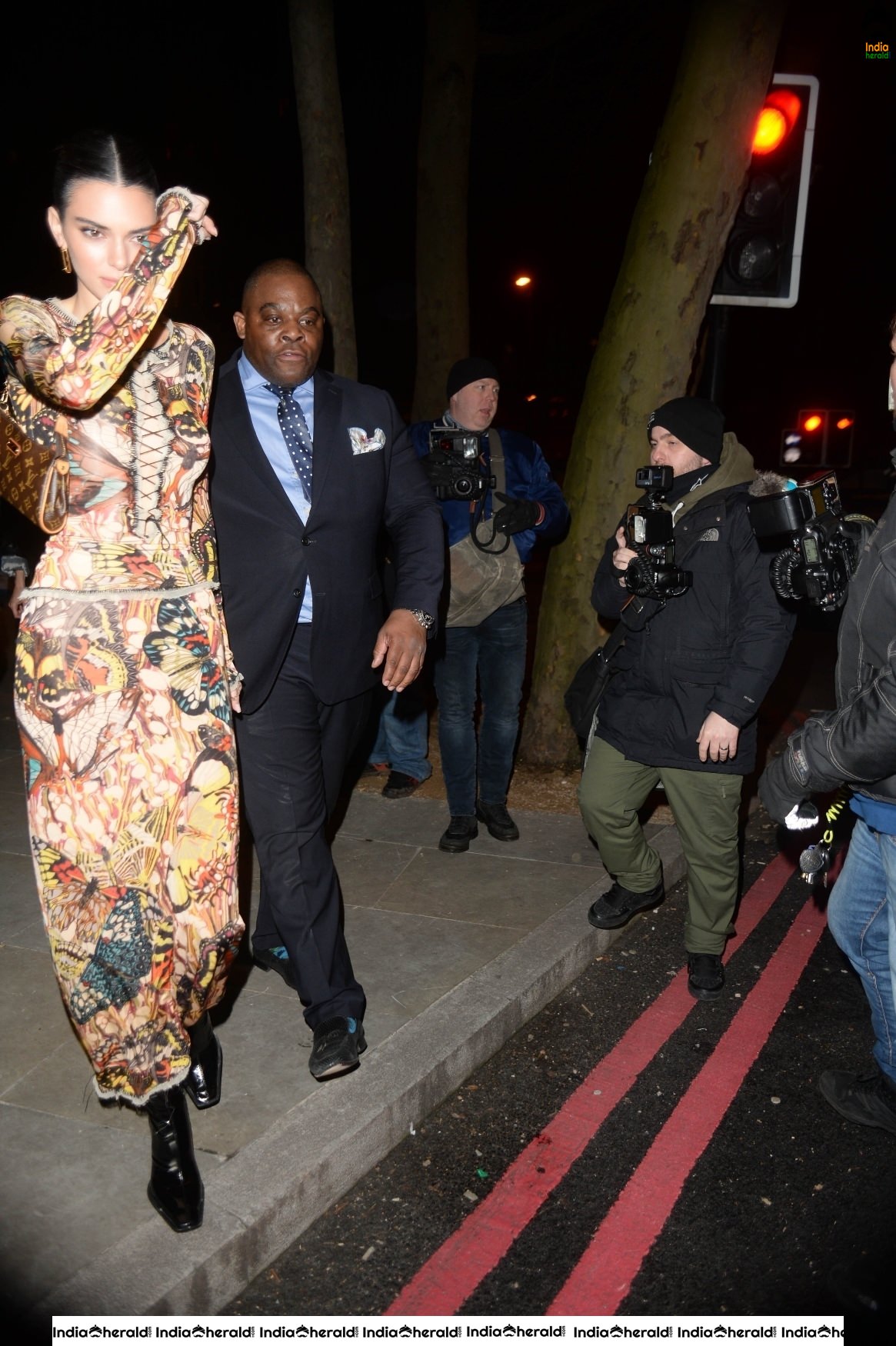 Kendall Jenner outside the LOVE Magazine party at London Fashion Week